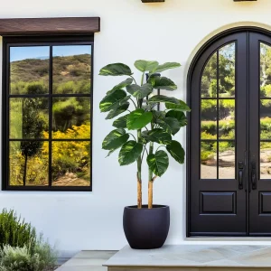 Lifelike Tree with Decorative Planter